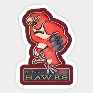 St. Louis Hawks Basketball Sticker